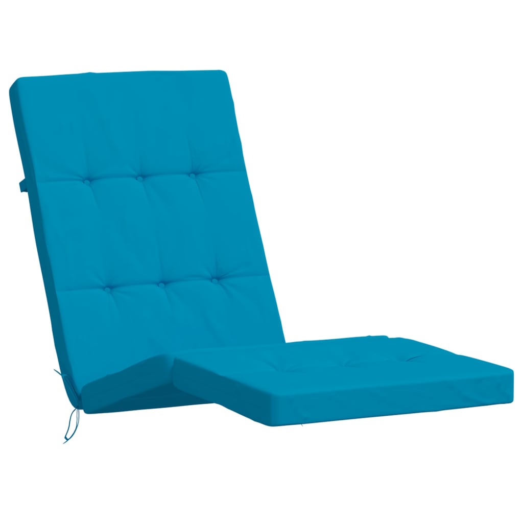 Coussins de chaise longue lot de 2 bleu clair tissu oxford