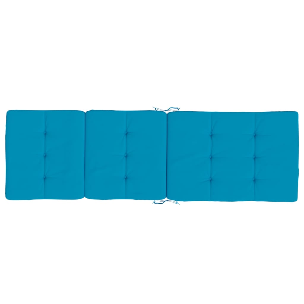 Coussins de chaise longue lot de 2 bleu clair tissu oxford