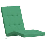 Coussins de chaise longue lot de 2 vert tissu oxford