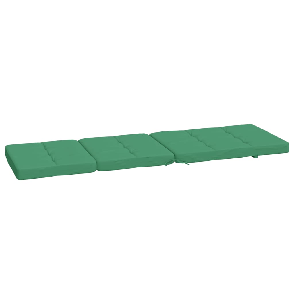 Coussins de chaise longue lot de 2 vert tissu oxford