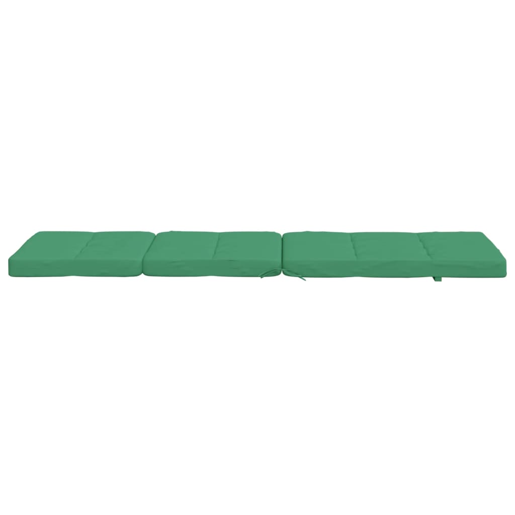 Coussins de chaise longue lot de 2 vert tissu oxford