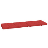 Coussins de chaise longue lot de 2 rouge tissu oxford