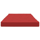 Coussins de chaise longue lot de 2 rouge tissu oxford