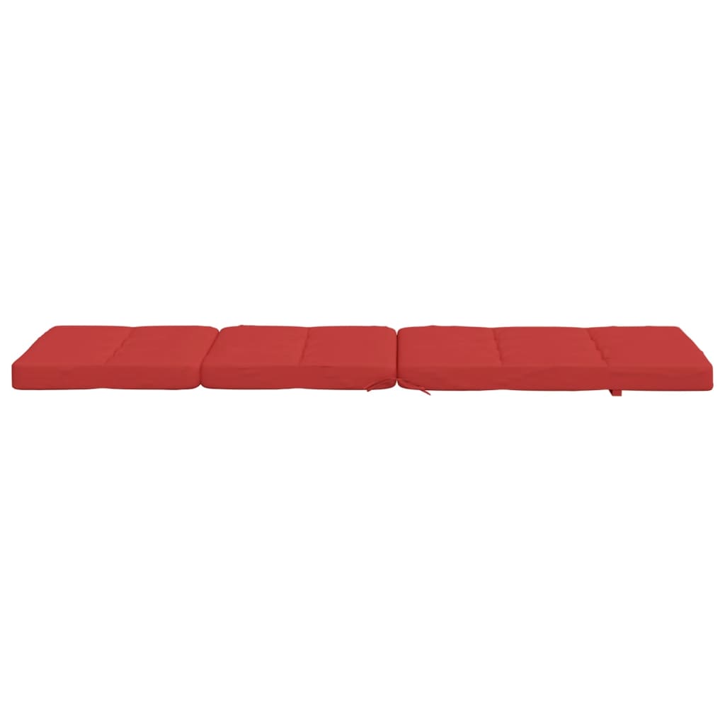 Coussins de chaise longue lot de 2 rouge tissu oxford