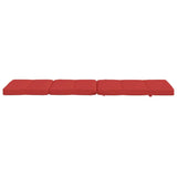 Coussins de chaise longue lot de 2 rouge tissu oxford