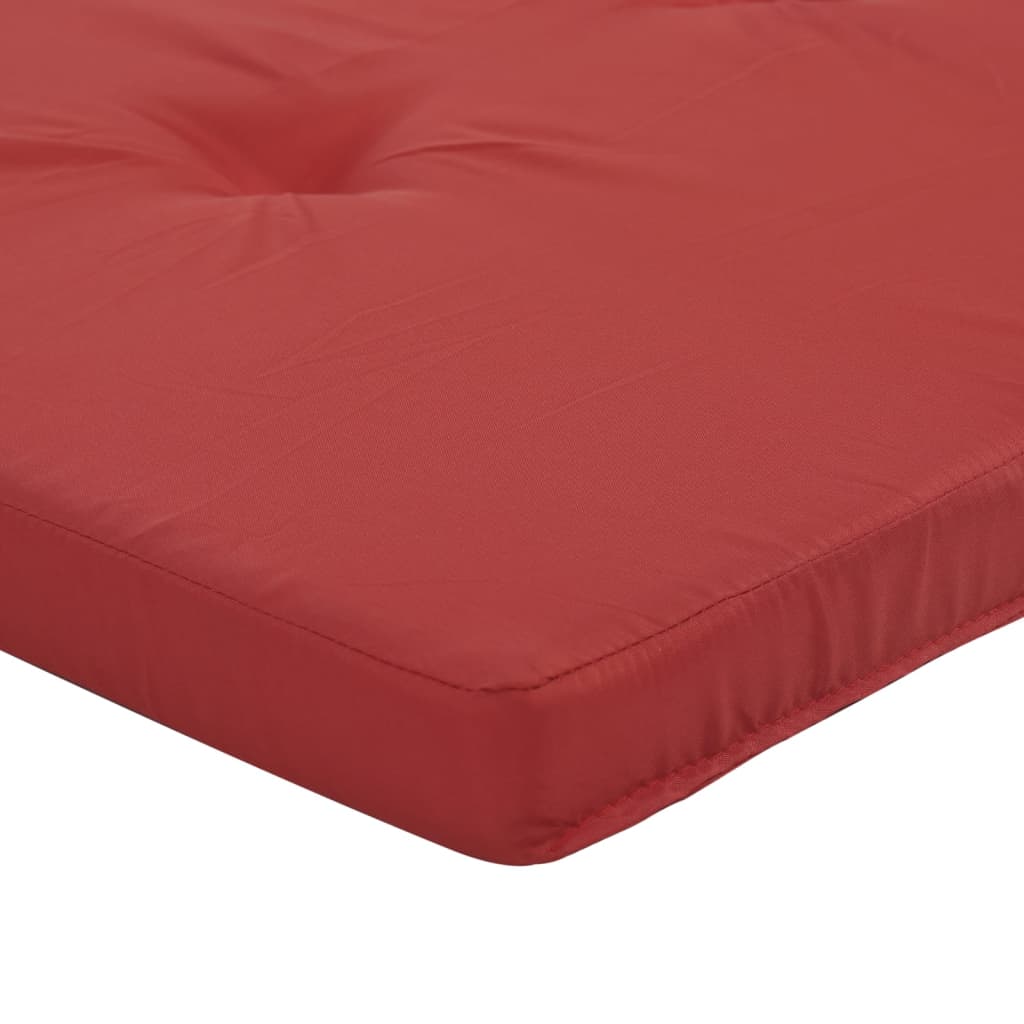 Coussins de chaise longue lot de 2 rouge tissu oxford