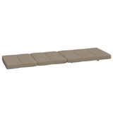 Coussins de chaise longue lot de 2 taupe tissu oxford