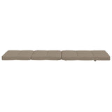 Coussins de chaise longue lot de 2 taupe tissu oxford