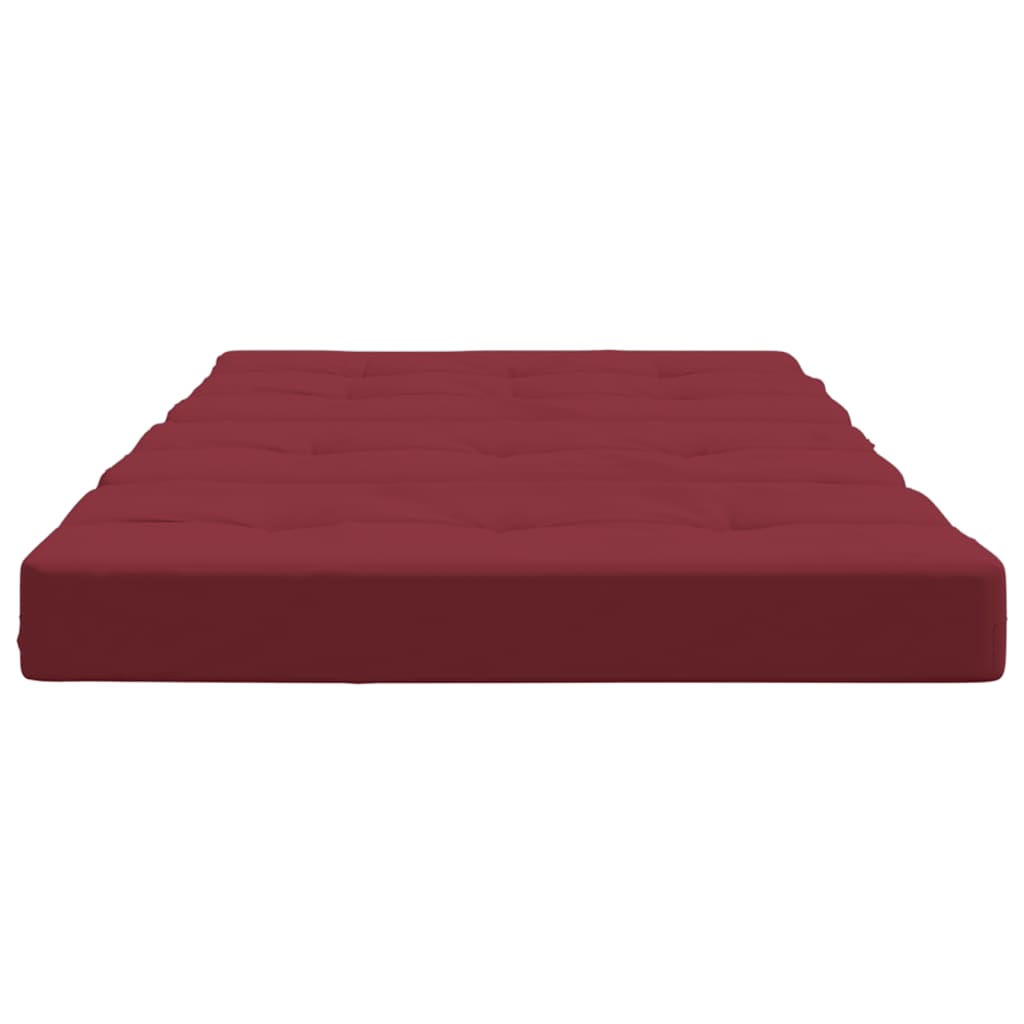 Coussins de chaise longue lot de 2 rouge bordeaux tissu oxford