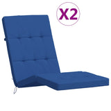 Coussins de chaise longue lot de 2 bleu royal tissu oxford