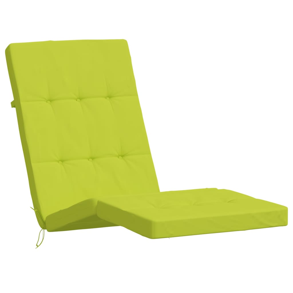 Coussins de chaise longue lot de 2 vert vif tissu oxford