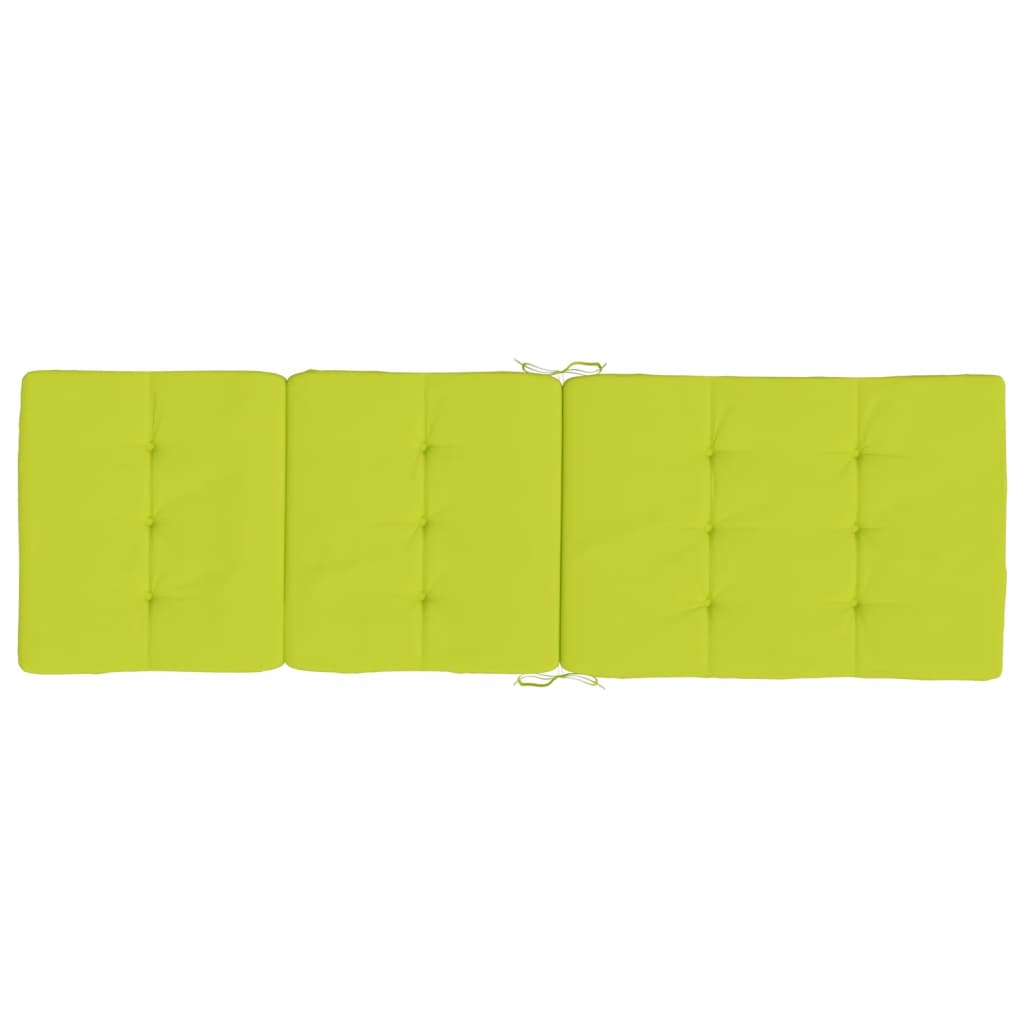 Coussins de chaise longue lot de 2 vert vif tissu oxford