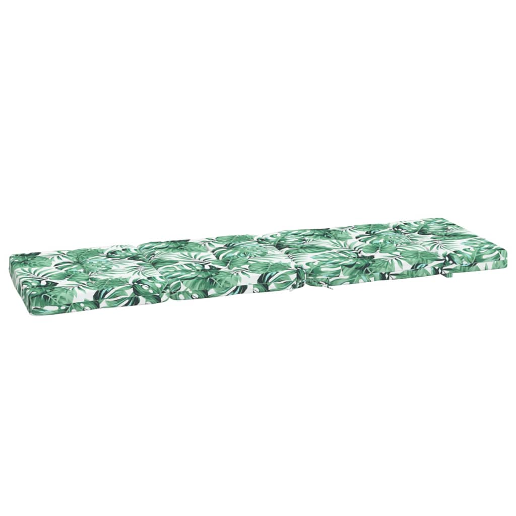 Coussins de chaise longue lot de 2 motif de feuilles