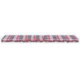 Coussins de chaise longue lot de 2 motif à carreaux rouges