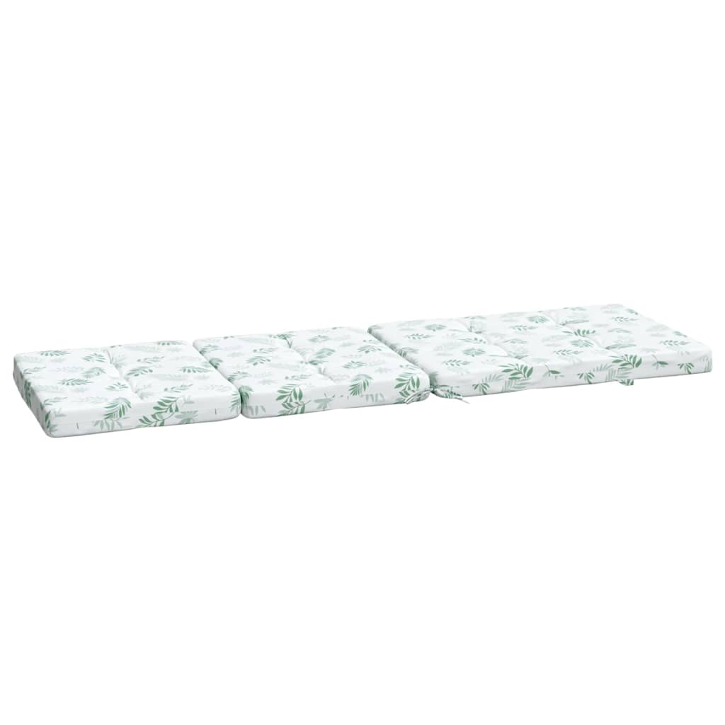 Coussins de chaise longue lot de 2 motif de feuilles