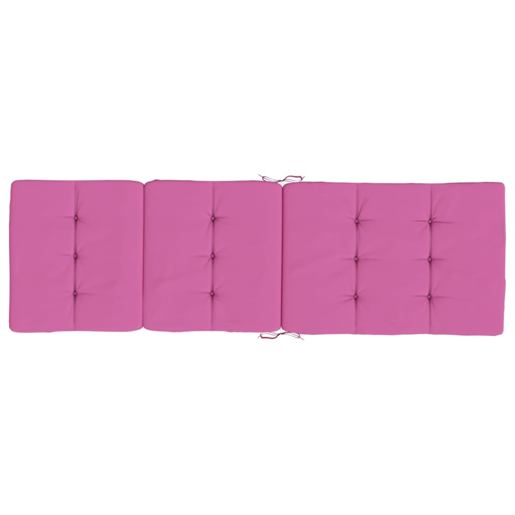 Coussins de chaise longue lot de 2 rose tissu oxford