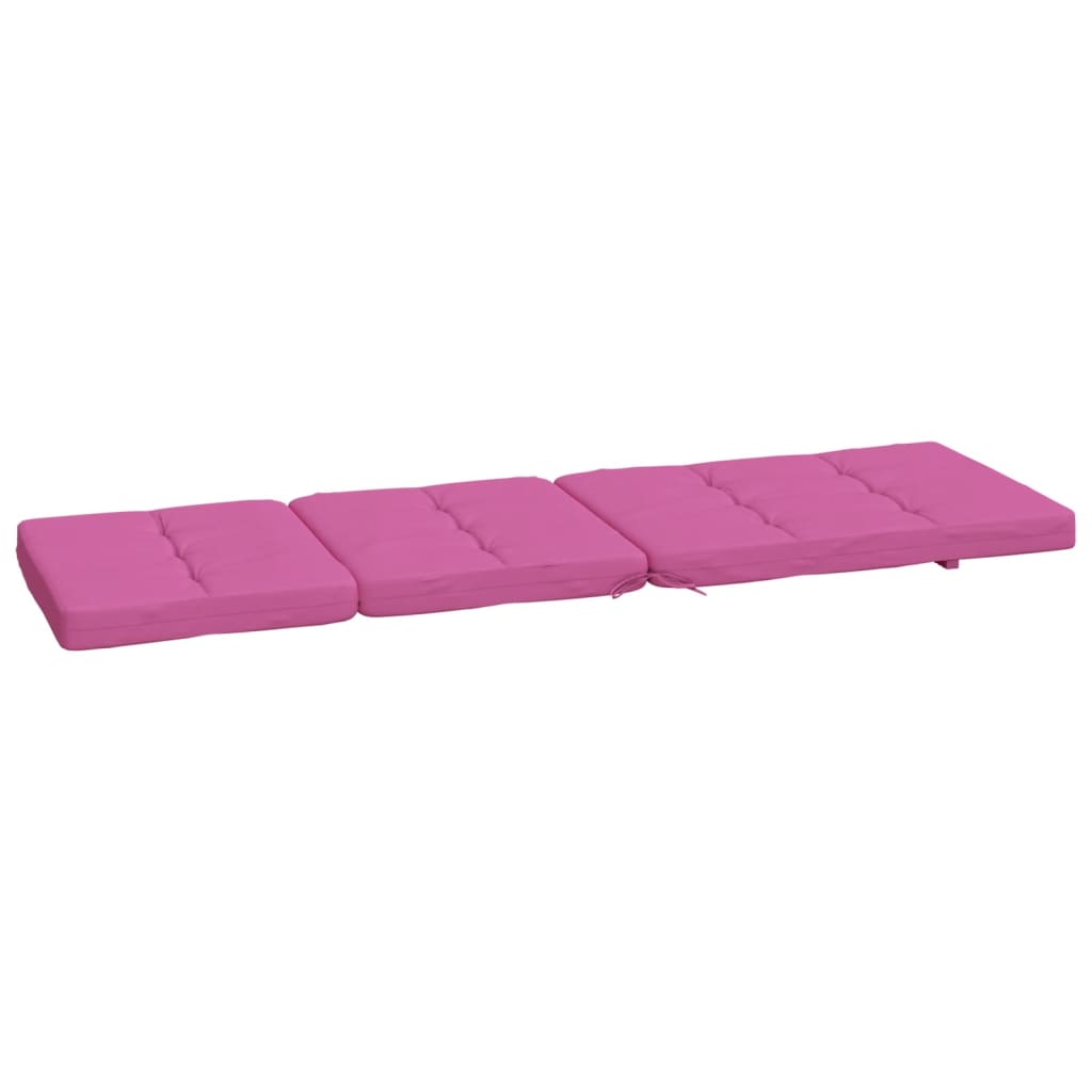 Coussins de chaise longue lot de 2 rose tissu oxford