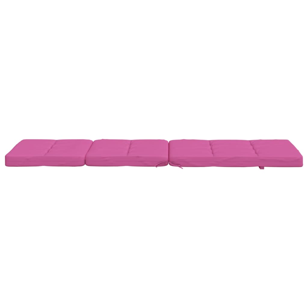 Coussins de chaise longue lot de 2 rose tissu oxford