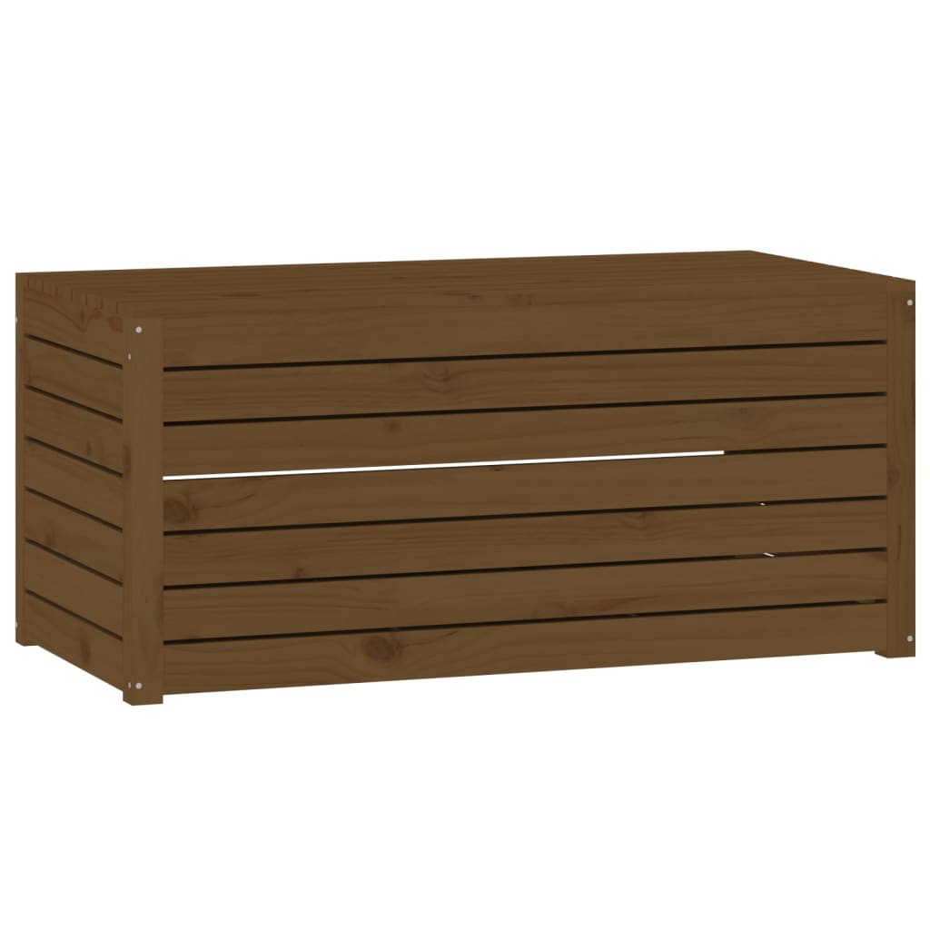 Ensemble de boîtes de jardin 4 pcs marron miel bois pin massif