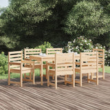 Ensemble à manger de jardin 7 pcs bois massif de pin