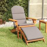 Chaise de jardin Adirondack et repose-pieds bois massif acacia