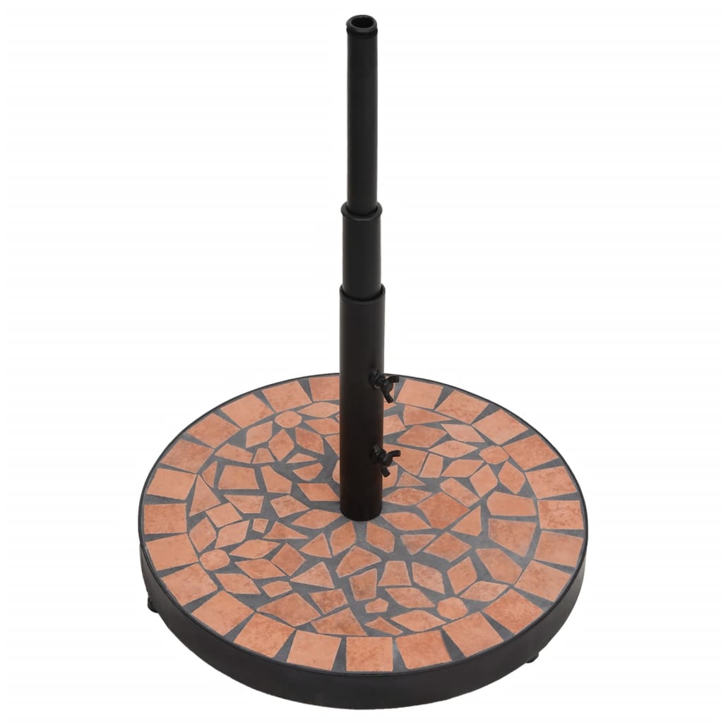 Base de parasol terre cuite rond 12 kg