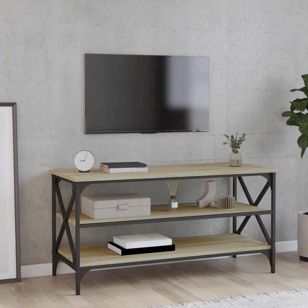 TV cabinet Sonoma oak 100x40x50 cm Engineered wood