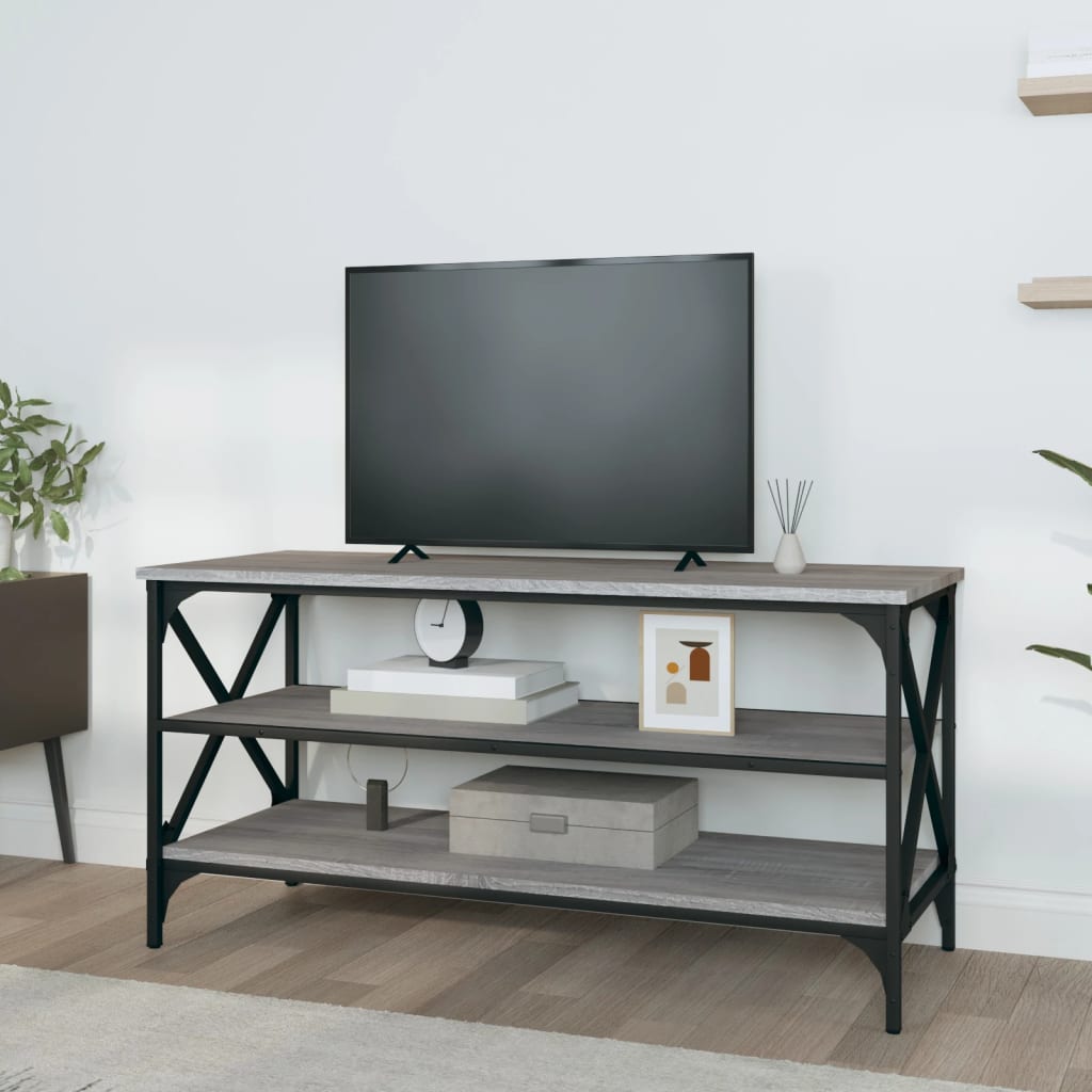 Sonoma TV cabinet gray 100x40x50 cm Engineered wood