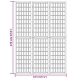 Cloison de séparation pliable 3 panneaux 120x170 cm