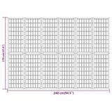 Faltbare Trennwand 6 Paneele 240x170 cm