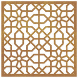 Garden wall decoration 55x55 cm corten steel Moorish design