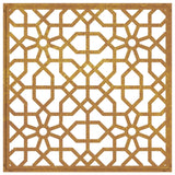 Garden wall decoration 55x55 cm corten steel Moorish design