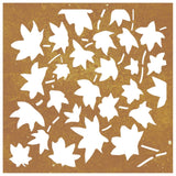 Garden wall decoration 55x55 cm corten steel leaf design