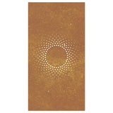 Garden wall decoration 105x55cm corten steel sun design