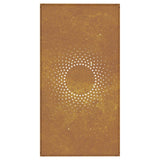 Garden wall decoration 105x55cm corten steel sun design