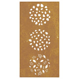 Garden wall decoration 105x55 cm corten steel leaf design