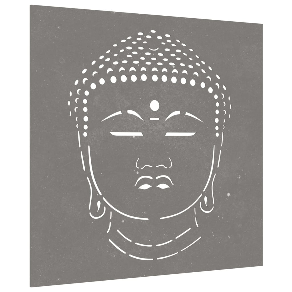 Garden wall decoration 55x55 cm Buddha head motif