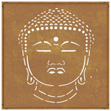 Garden wall decoration 55x55 cm Buddha head motif