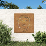 Garden wall decoration 55x55 cm Buddha head motif