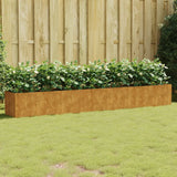 Raised garden bed 280x40x40 cm corten steel