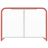 But de hockey avec filet rouge et blanc 153x60x118 cm