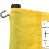 Yellow and black badminton net 600x155 cm PE fabric