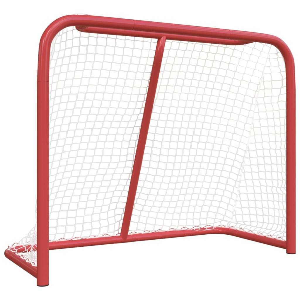 But de hockey rouge et blanc 183x71x122 cm polyester