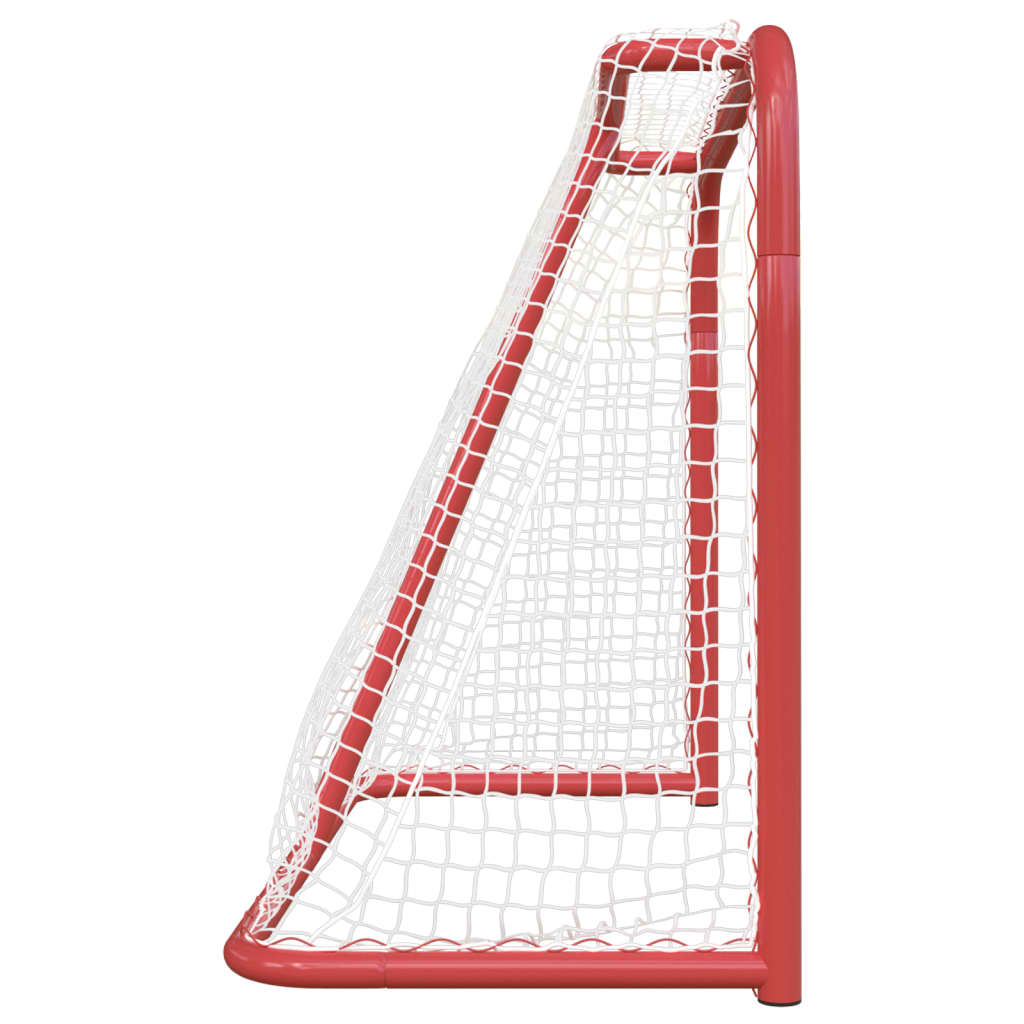 But de hockey rouge et blanc 183x71x122 cm polyester