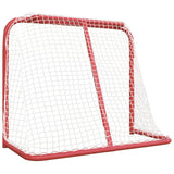 But de hockey rouge et blanc 183x71x122 cm polyester