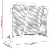 But de hockey rouge et blanc 183x71x122 cm polyester