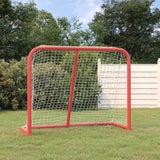 But de hockey rouge et blanc 183x71x122 cm polyester