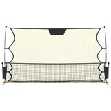 Fußball-Abprallnetz schwarz/gelb 183x85x120 cm Polyester