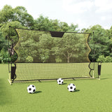 Fußball-Abprallnetz schwarz/gelb 183x85x120 cm Polyester