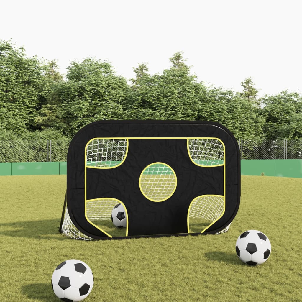 Fußballtornetz mit Ziel 120x80x80 cm Polyester